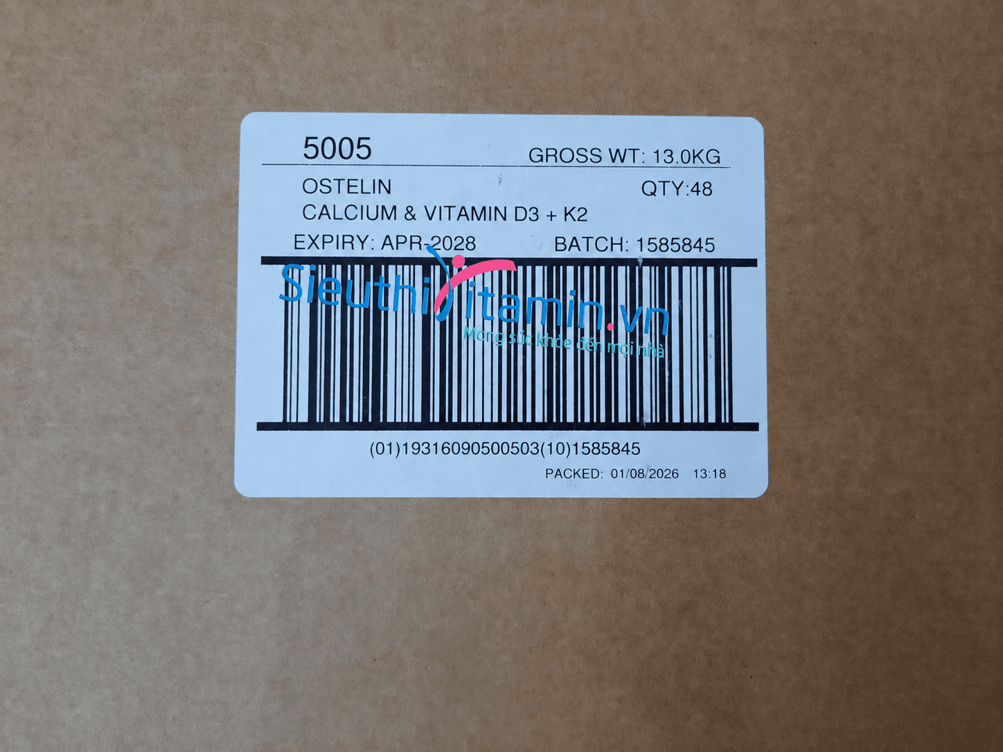 Ostelin Calcium &Amp; Vitamin D3 + K2 (Mẫu Mới Nhất - 60 Viên) 3 Ostelin Calcium Vitamin D3 K2