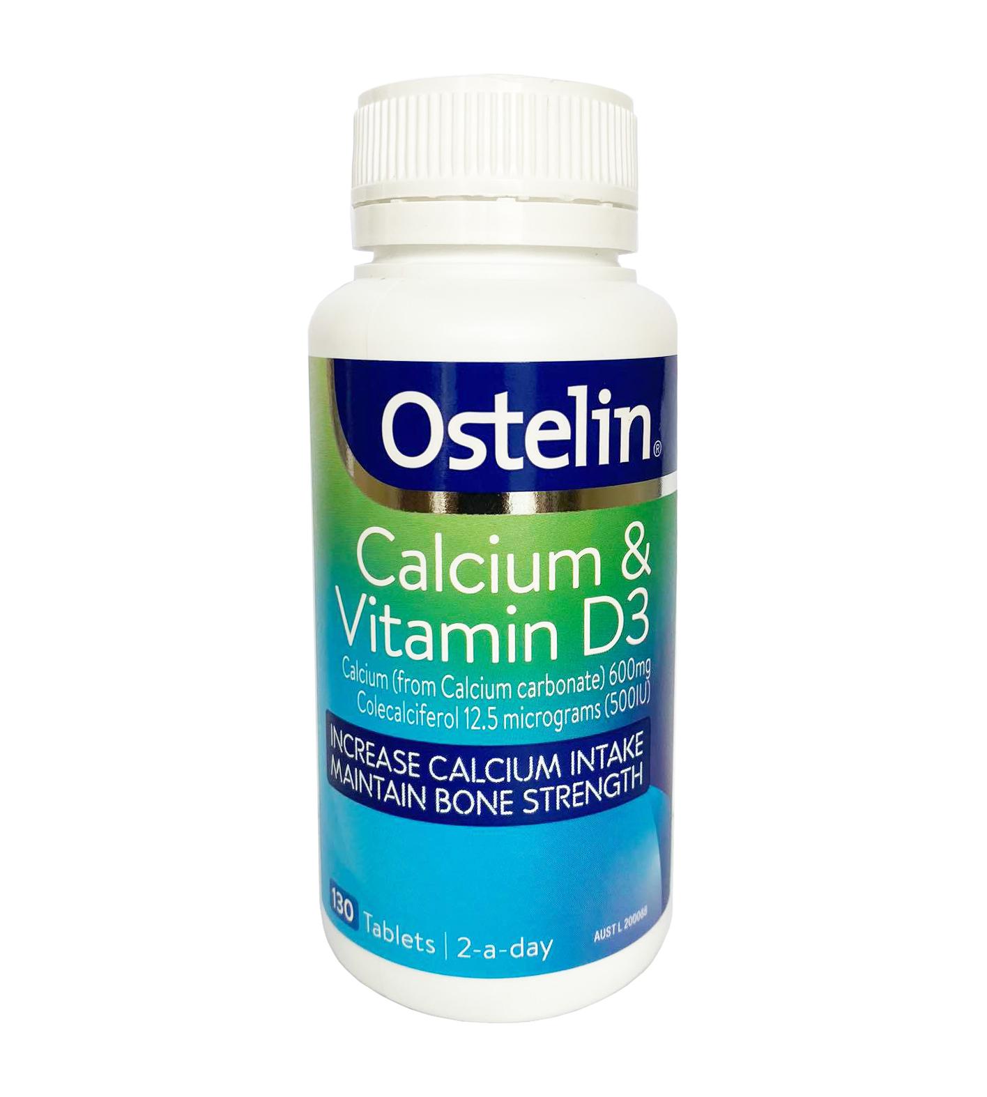 Ostelin Calcium & Vitamin D3 (Mẫu mới nhất - 130 viên) - Vitamin cho bà bầu - Siêu thị Vitamin